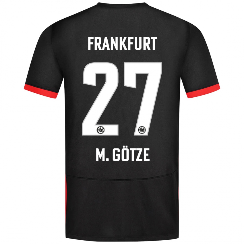 Dzieci Mario Götze #27 Czarny Wyjazdowa Koszulka 2024/25 Koszulki Klubowe