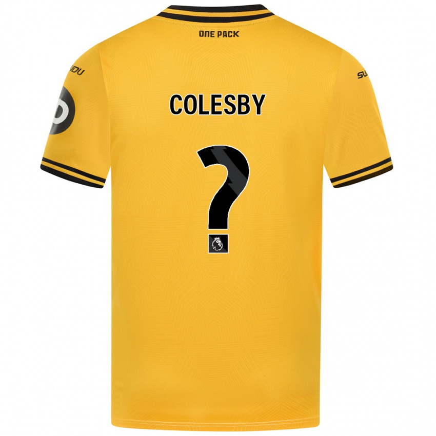 Kobiety Ryan Colesby #0 Żółty Domowa Koszulka 2024/25 Koszulki Klubowe