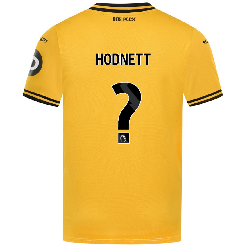 Kobiety Jack Hodnett #0 Żółty Domowa Koszulka 2024/25 Koszulki Klubowe