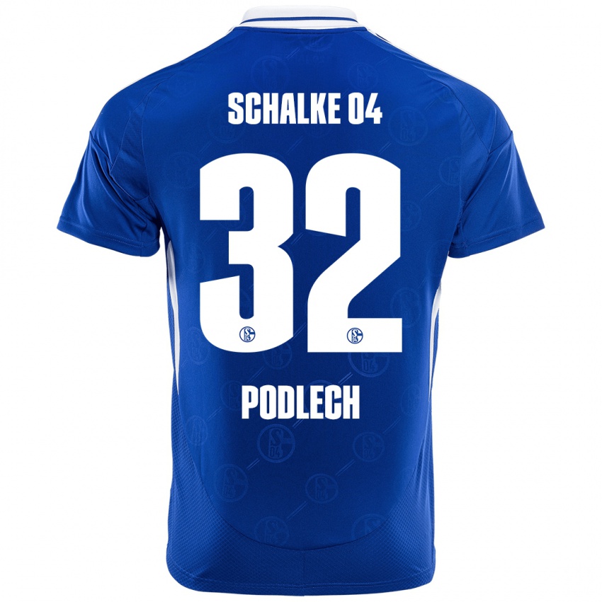 Kobiety Luca Podlech #32 Królewski Niebieski Domowa Koszulka 2024/25 Koszulki Klubowe