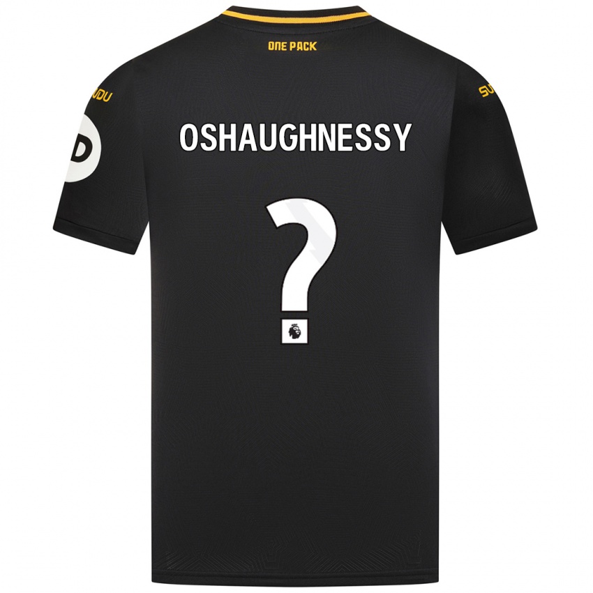 Kobiety Joe Oshaughnessy #0 Czarny Wyjazdowa Koszulka 2024/25 Koszulki Klubowe