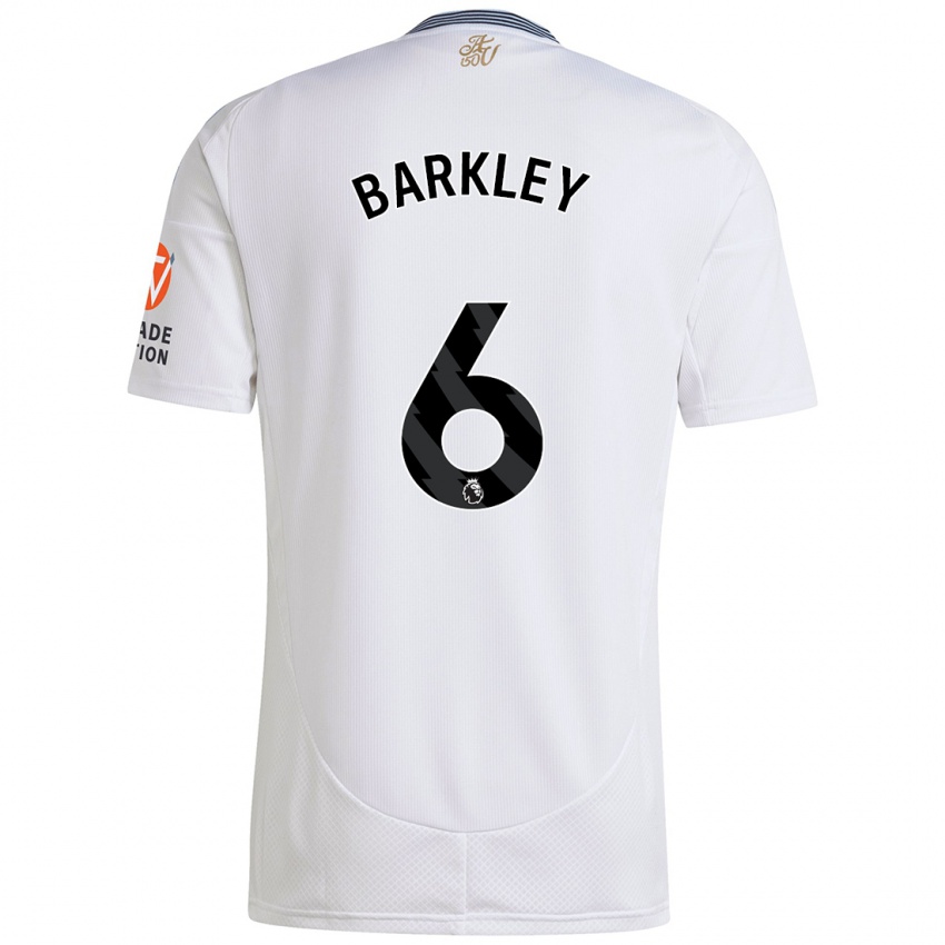 Kobiety Ross Barkley #6 Biały Wyjazdowa Koszulka 2024/25 Koszulki Klubowe