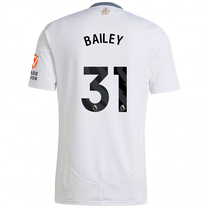 Kobiety Leon Bailey #31 Biały Wyjazdowa Koszulka 2024/25 Koszulki Klubowe