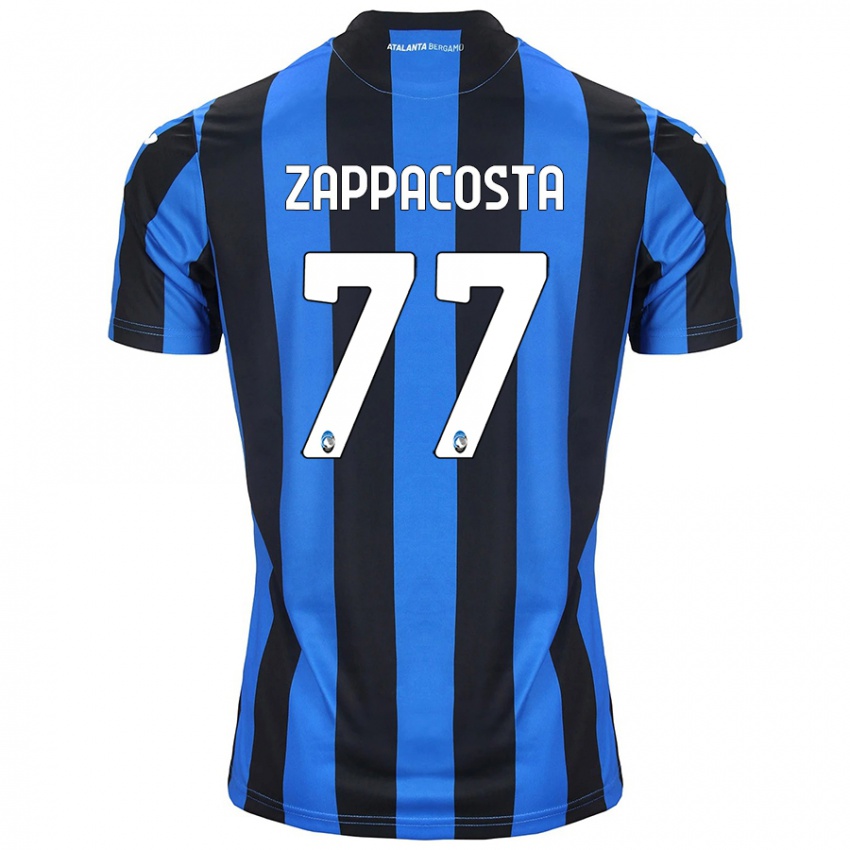 Dzieci Davide Zappacosta #77 Niebiesko-Czarny Domowa Koszulka 2024/25 Koszulki Klubowe