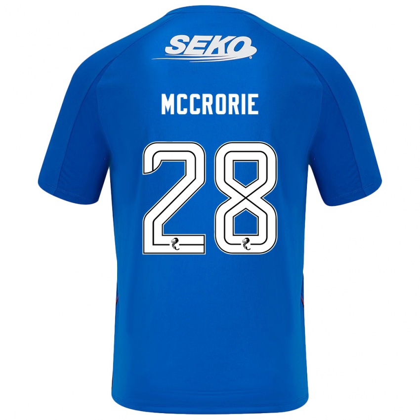 Dzieci Robby Mccrorie #28 Ciemnoniebieski Domowa Koszulka 2024/25 Koszulki Klubowe