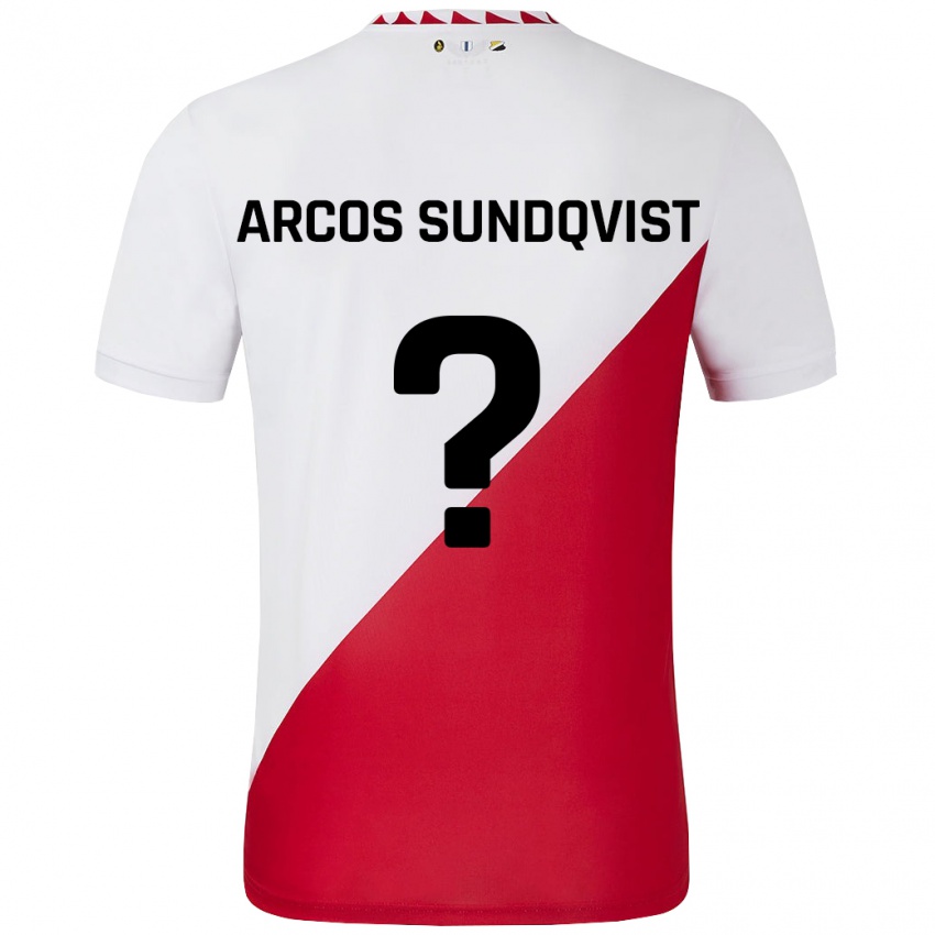 Dzieci Gustav Arcos Sundqvist #0 Biało-Czerwony Domowa Koszulka 2024/25 Koszulki Klubowe