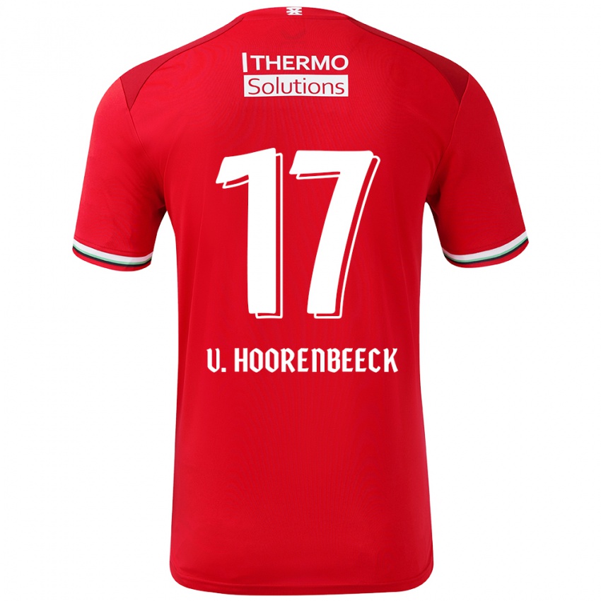 Dzieci Alec Van Hoorenbeeck #17 Czerwony Biały Domowa Koszulka 2024/25 Koszulki Klubowe