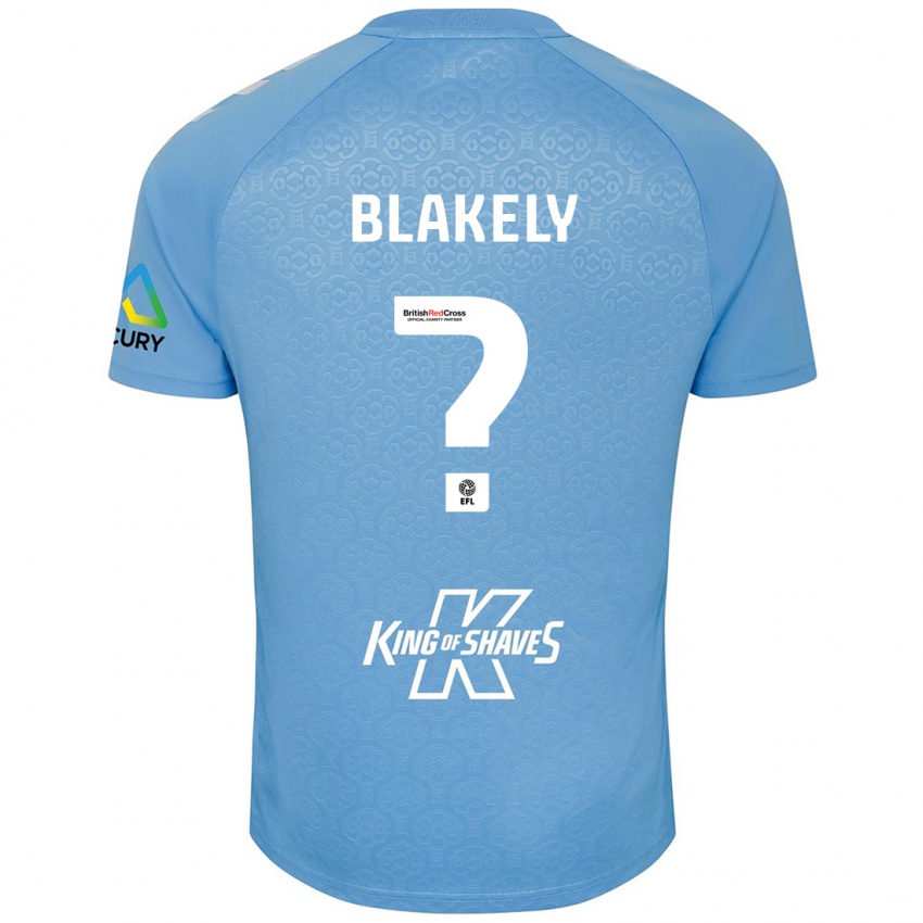 Dzieci Ben Blakely #0 Niebieski Biały Domowa Koszulka 2024/25 Koszulki Klubowe