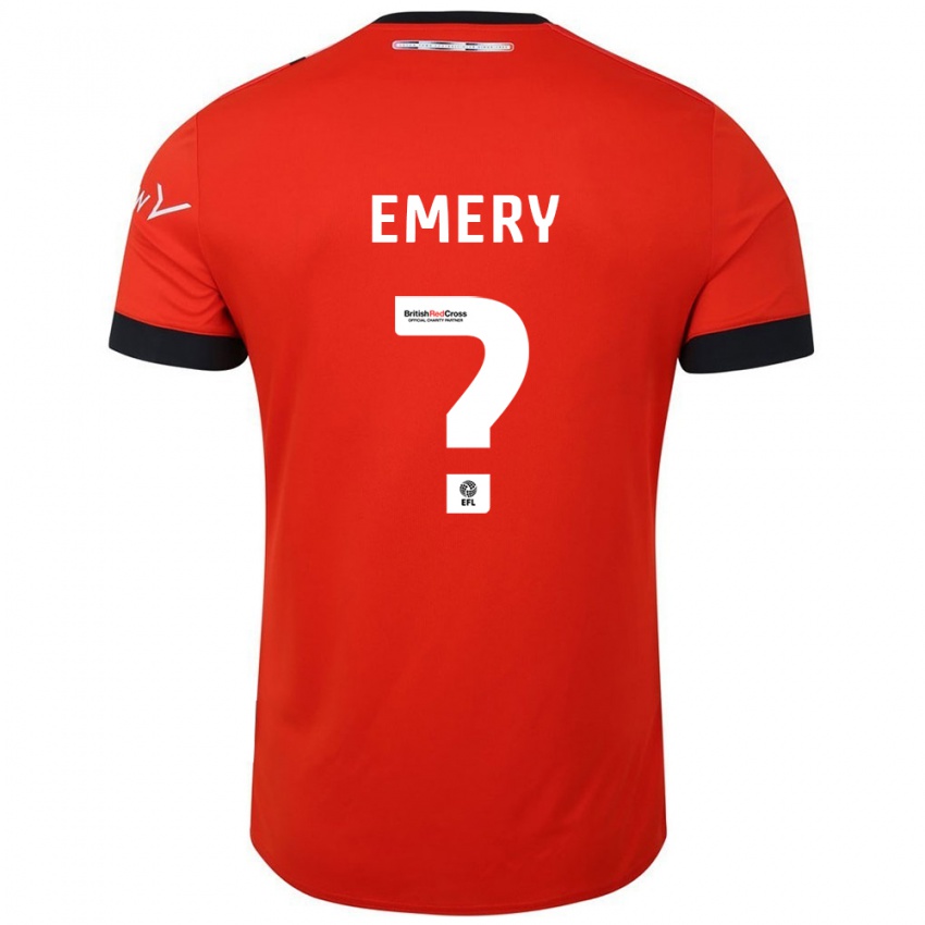 Dzieci Charlie Emery #0 Pomarańczowy Czarny Domowa Koszulka 2024/25 Koszulki Klubowe