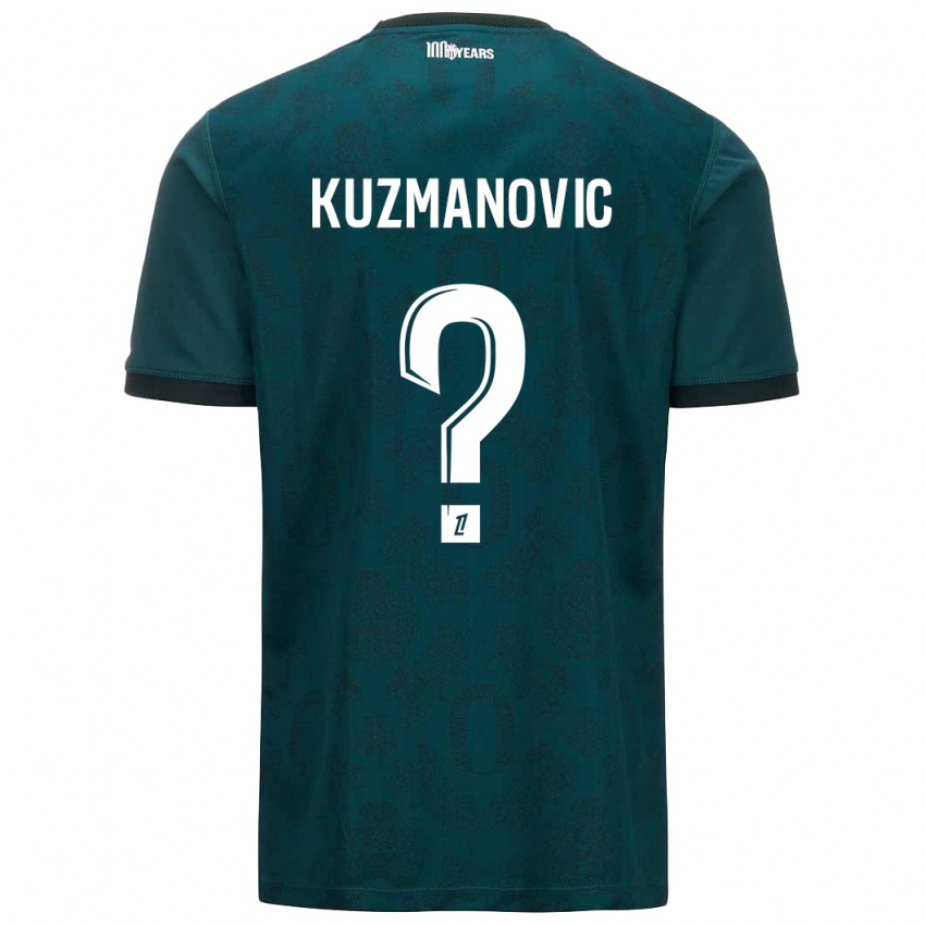 Dzieci Dejan Kuzmanovic #0 Ciemnozielony Wyjazdowa Koszulka 2024/25 Koszulki Klubowe