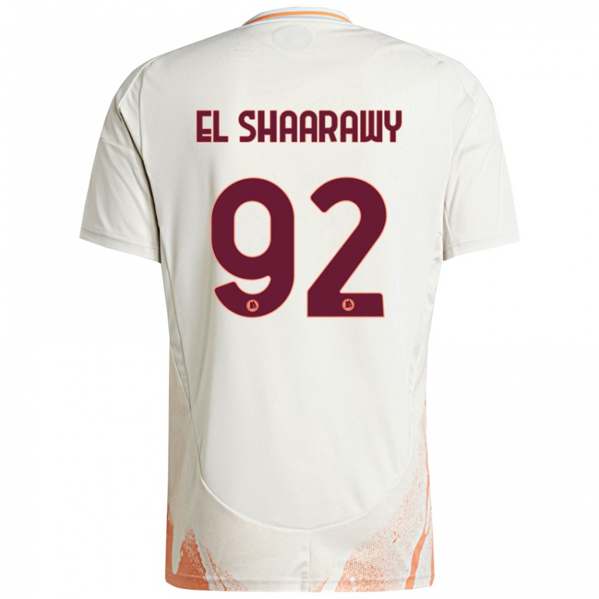 Dzieci Stephan El Shaarawy #92 Kremowy Biały Pomarańczowy Wyjazdowa Koszulka 2024/25 Koszulki Klubowe