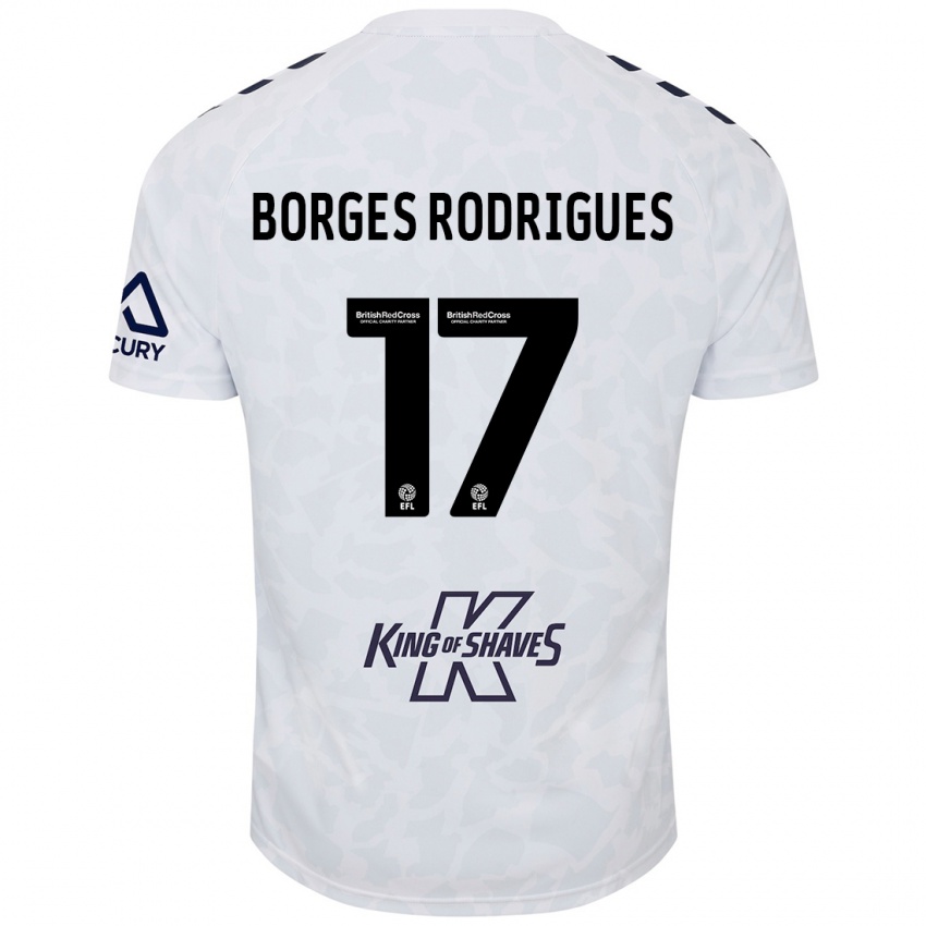 Dzieci Raphael Borges Rodrigues #17 Biały Wyjazdowa Koszulka 2024/25 Koszulki Klubowe