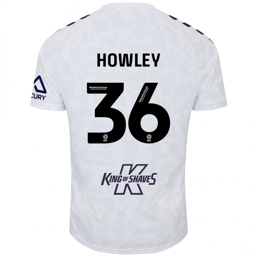 Dzieci Ryan Howley #36 Biały Wyjazdowa Koszulka 2024/25 Koszulki Klubowe