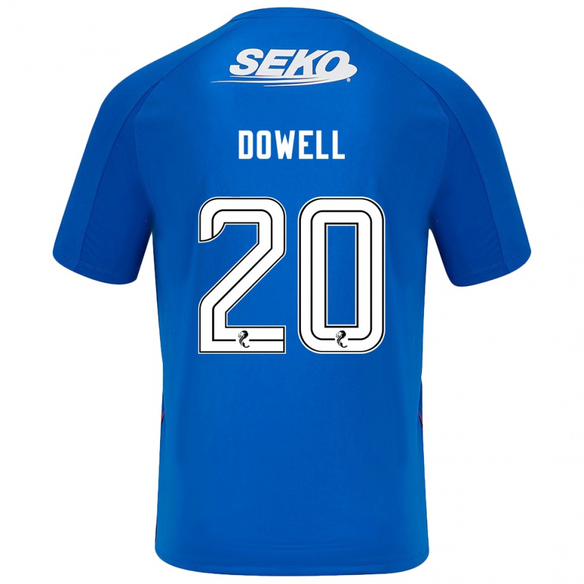 Kobiety Kieran Dowell #20 Ciemnoniebieski Domowa Koszulka 2024/25 Koszulki Klubowe