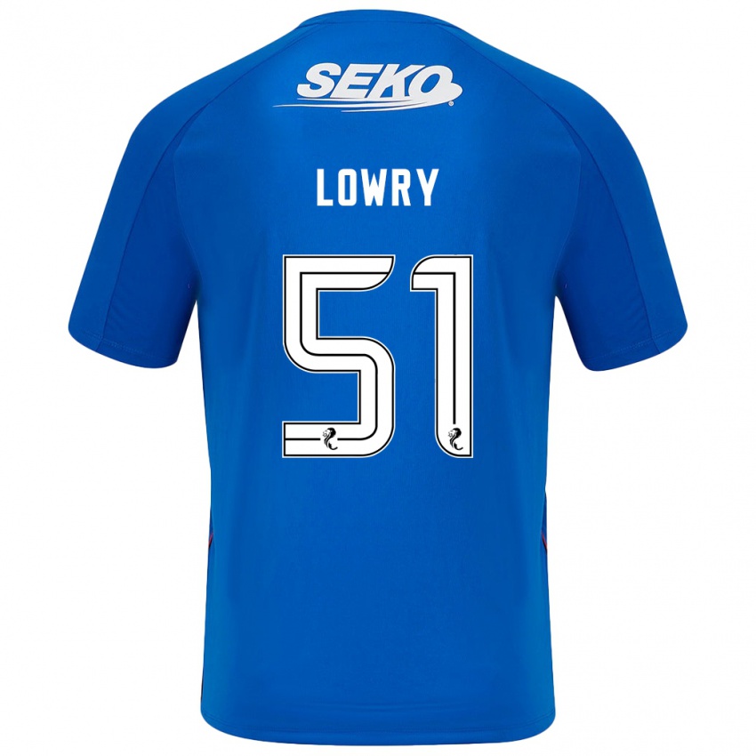 Kobiety Alex Lowry #51 Ciemnoniebieski Domowa Koszulka 2024/25 Koszulki Klubowe