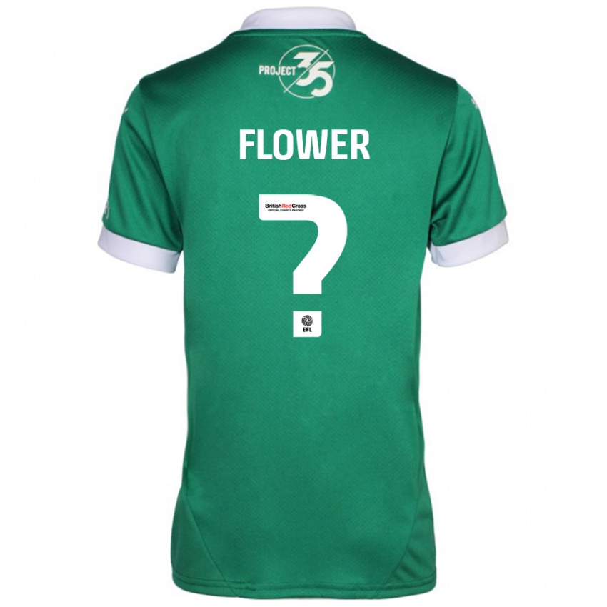 Kobiety Jack Flower #0 Zielony Biały Domowa Koszulka 2024/25 Koszulki Klubowe