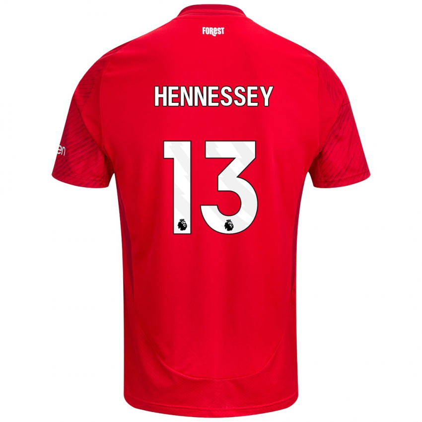 Dzieci Wayne Hennessey #13 Czerwony Biały Domowa Koszulka 2024/25 Koszulki Klubowe