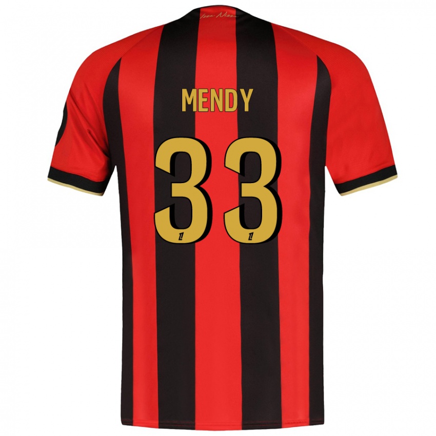 Dzieci Antoine Mendy #33 Czerwony Czarny Domowa Koszulka 2024/25 Koszulki Klubowe