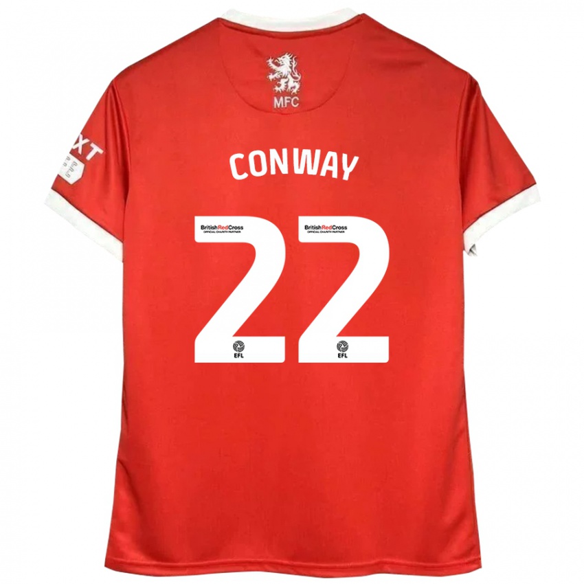 Dzieci Tommy Conway #22 Czerwony Biały Domowa Koszulka 2024/25 Koszulki Klubowe