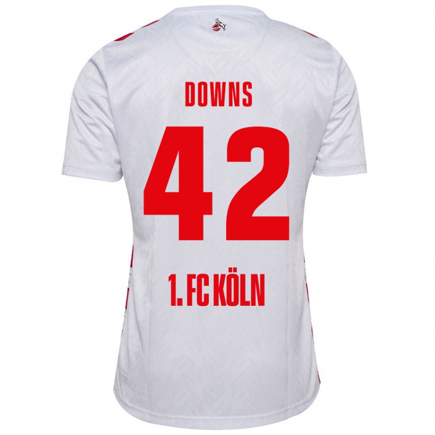 Dzieci Damion Downs #42 Biały Czerwony Domowa Koszulka 2024/25 Koszulki Klubowe