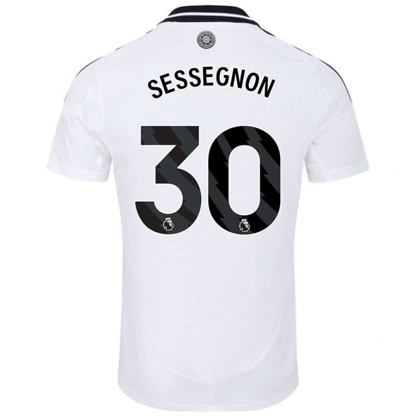 Dzieci Ryan Sessegnon #30 Biały Domowa Koszulka 2024/25 Koszulki Klubowe