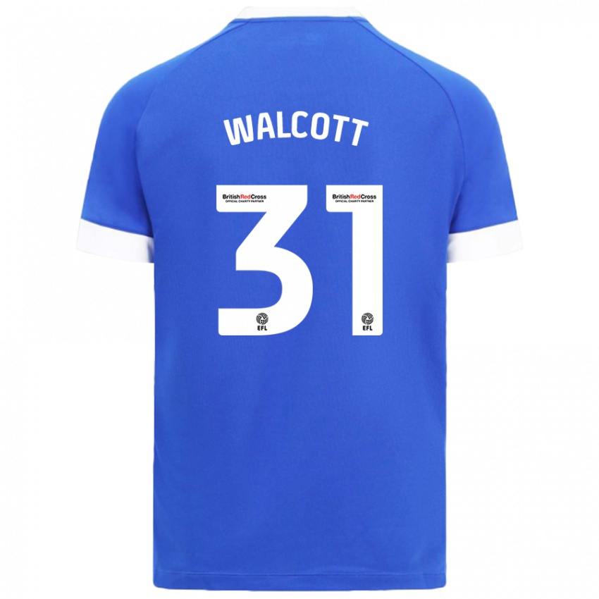 Męski Malachi Fagan Walcott #31 Błękitny Niebo Domowa Koszulka 2024/25 Koszulki Klubowe