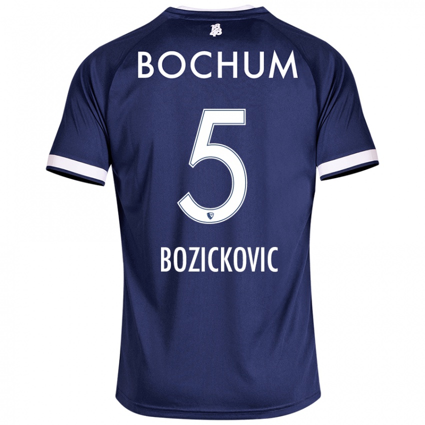 Kobiety Niko Bozickovic #5 Ciemnoniebieski Domowa Koszulka 2024/25 Koszulki Klubowe