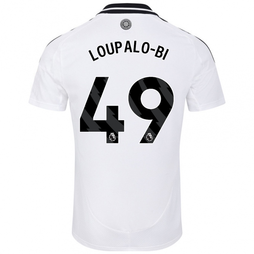 Kobiety Aaron Loupalo-Bi #49 Biały Domowa Koszulka 2024/25 Koszulki Klubowe