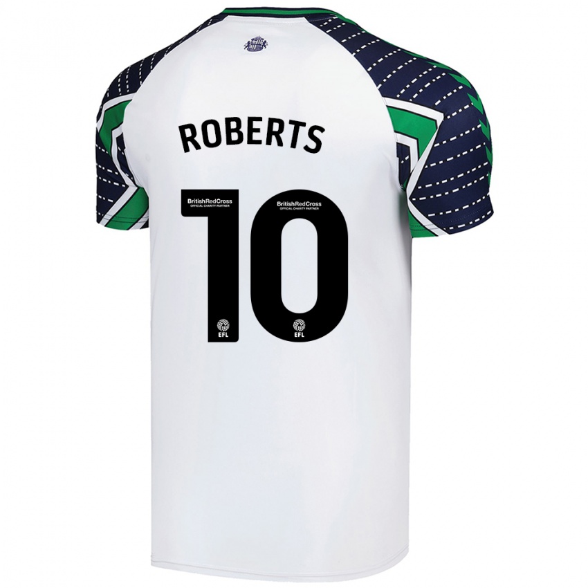 Kobiety Patrick Roberts #10 Biały Wyjazdowa Koszulka 2024/25 Koszulki Klubowe