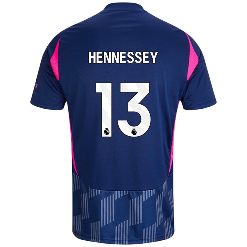 Kobiety Wayne Hennessey #13 Królewski Niebieski Różowy Wyjazdowa Koszulka 2024/25 Koszulki Klubowe