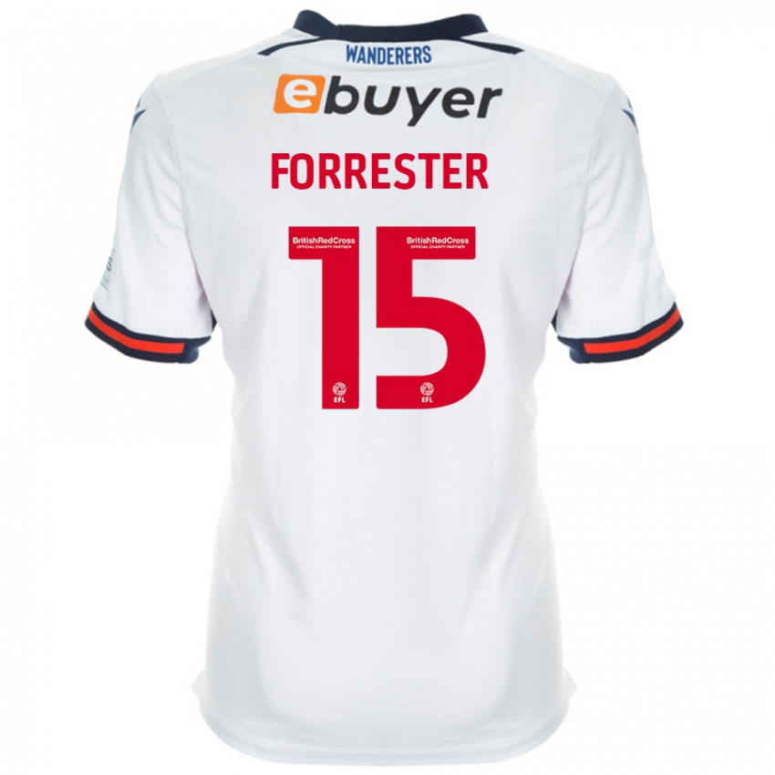 Dzieci Will Forrester #15 Biały Domowa Koszulka 2024/25 Koszulki Klubowe