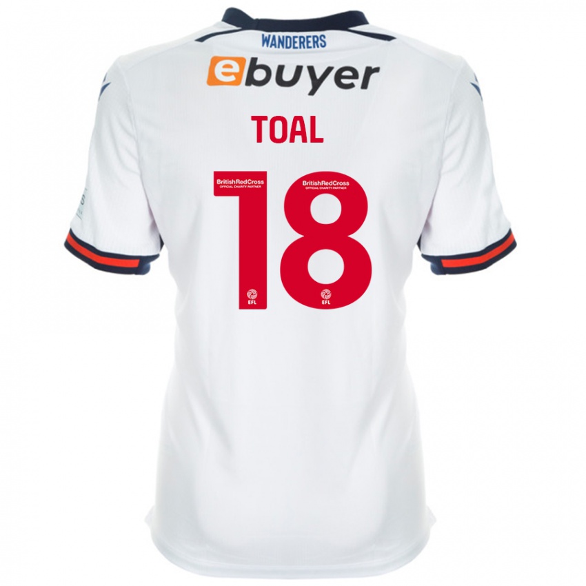 Dzieci Eoin Toal #18 Biały Domowa Koszulka 2024/25 Koszulki Klubowe