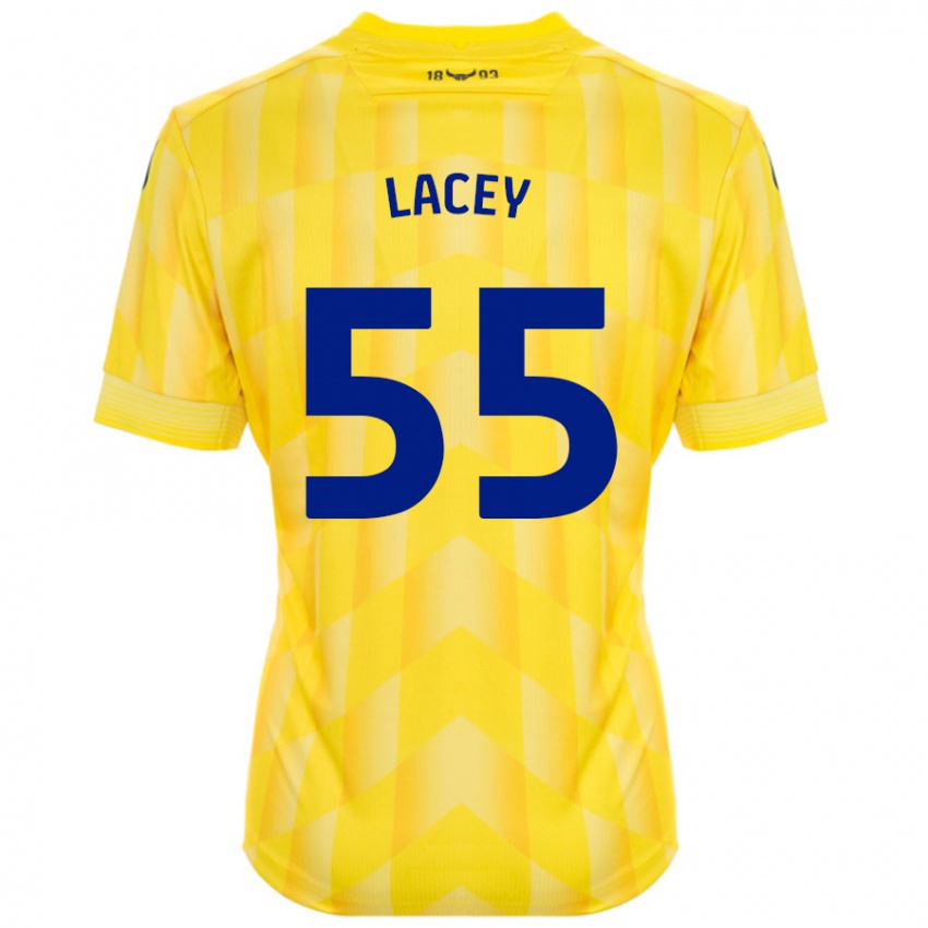 Dzieci Aaron Lacey #55 Żółty Domowa Koszulka 2024/25 Koszulki Klubowe