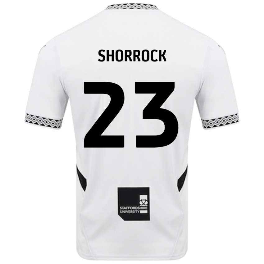 Dzieci Jack Shorrock #23 Biały Domowa Koszulka 2024/25 Koszulki Klubowe