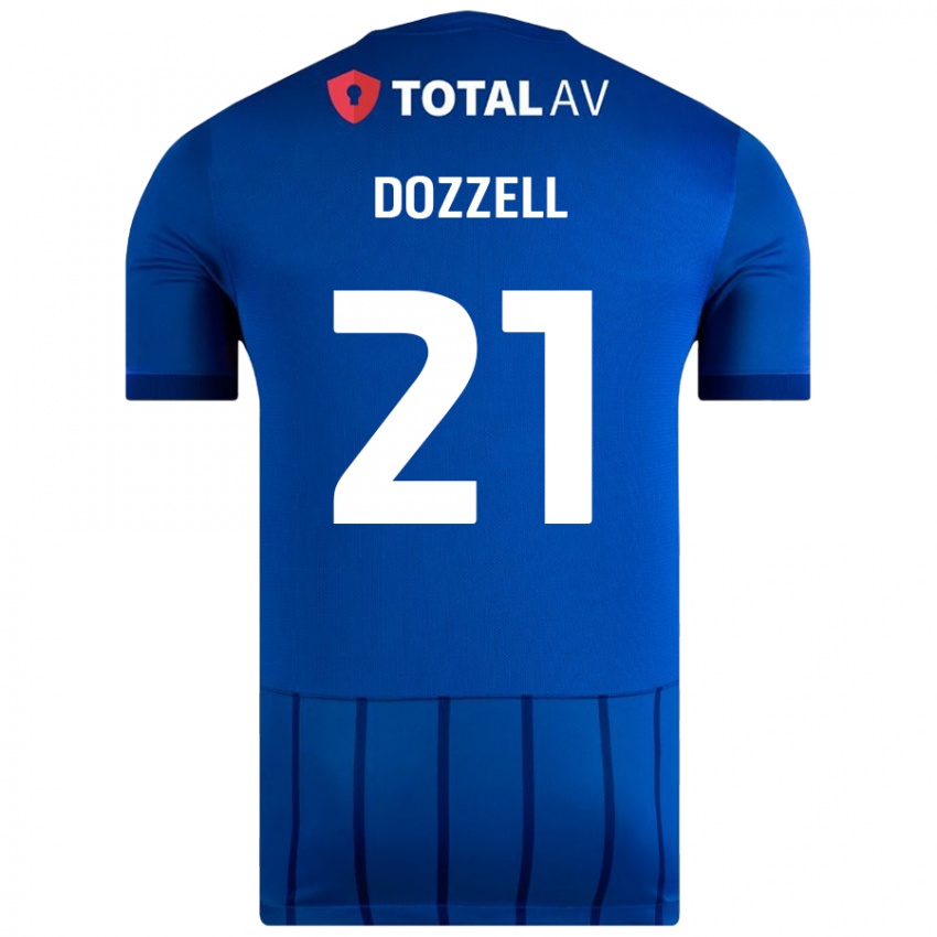 Dzieci Andre Dozzell #21 Niebieski Domowa Koszulka 2024/25 Koszulki Klubowe