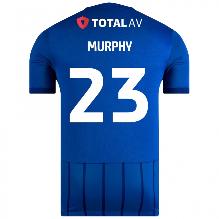 Dzieci Josh Murphy #23 Niebieski Domowa Koszulka 2024/25 Koszulki Klubowe