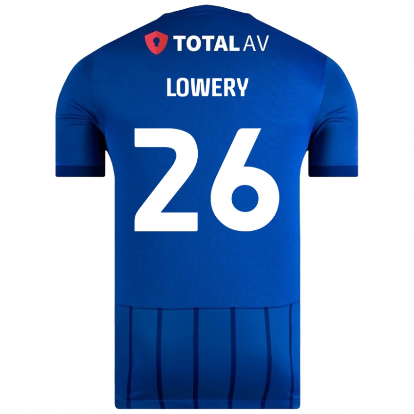 Dzieci Tom Lowery #26 Niebieski Domowa Koszulka 2024/25 Koszulki Klubowe