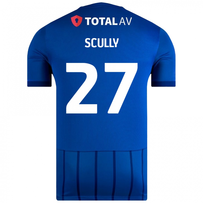 Dzieci Anthony Scully #27 Niebieski Domowa Koszulka 2024/25 Koszulki Klubowe