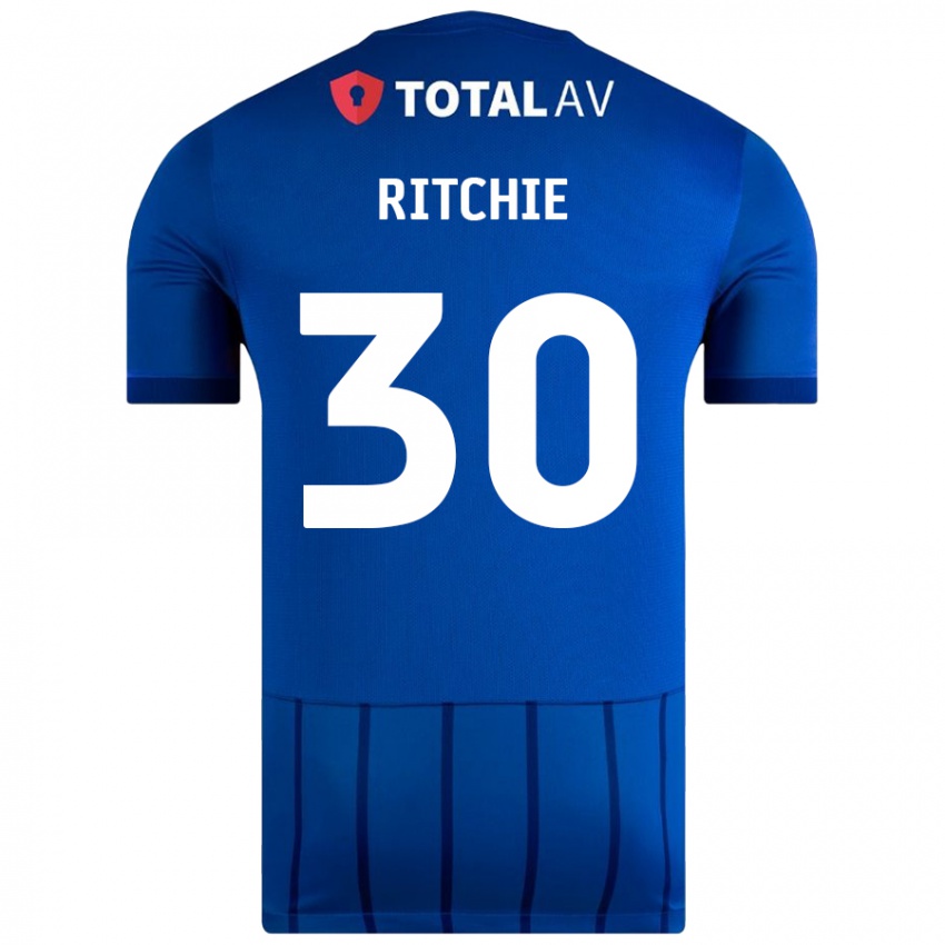 Dzieci Matt Ritchie #30 Niebieski Domowa Koszulka 2024/25 Koszulki Klubowe