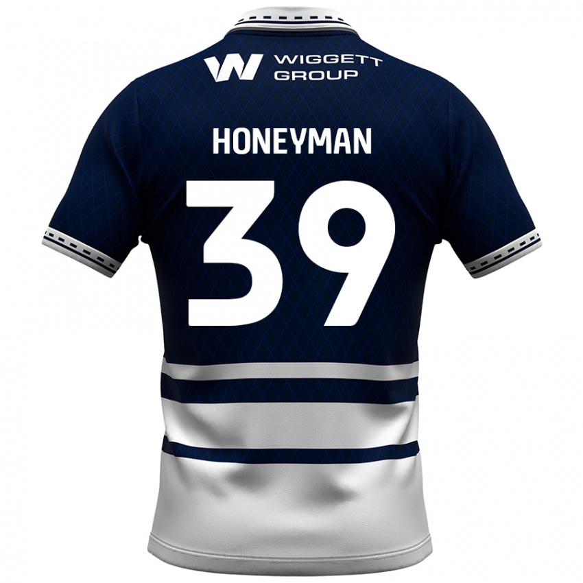 Dzieci George Honeyman #39 Granatowy Biały Domowa Koszulka 2024/25 Koszulki Klubowe