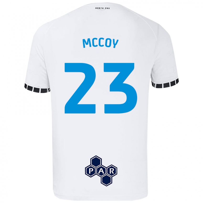 Dzieci Faye Mccoy #23 Biały Domowa Koszulka 2024/25 Koszulki Klubowe