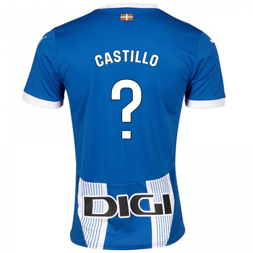 Dzieci Adrián Castillo #0 Niebieski Domowa Koszulka 2024/25 Koszulki Klubowe