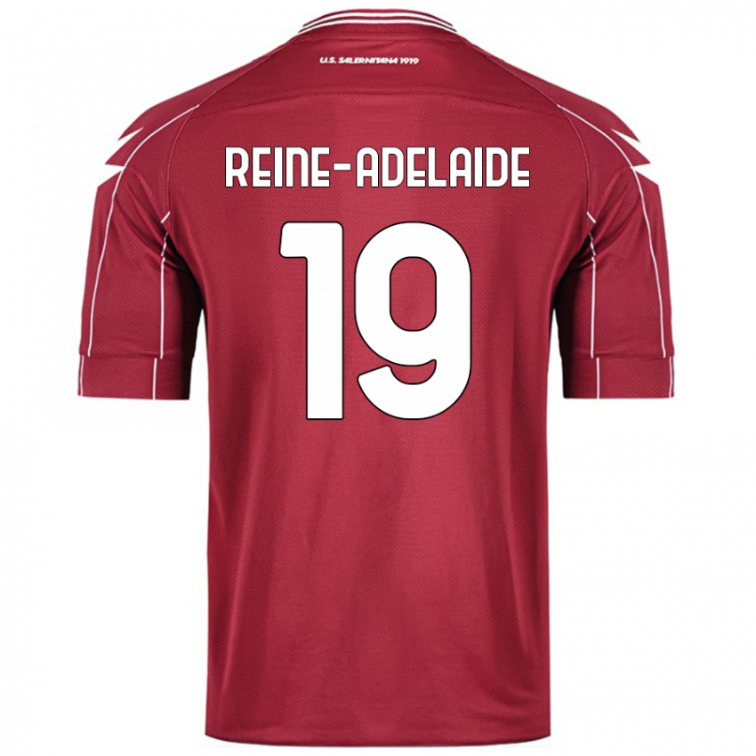 Dzieci Jeff Reine-Adelaide #19 Burgundowy Domowa Koszulka 2024/25 Koszulki Klubowe