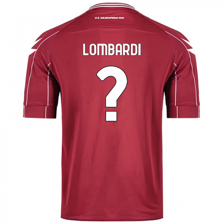 Dzieci Lorenzo Lombardi #0 Burgundowy Domowa Koszulka 2024/25 Koszulki Klubowe