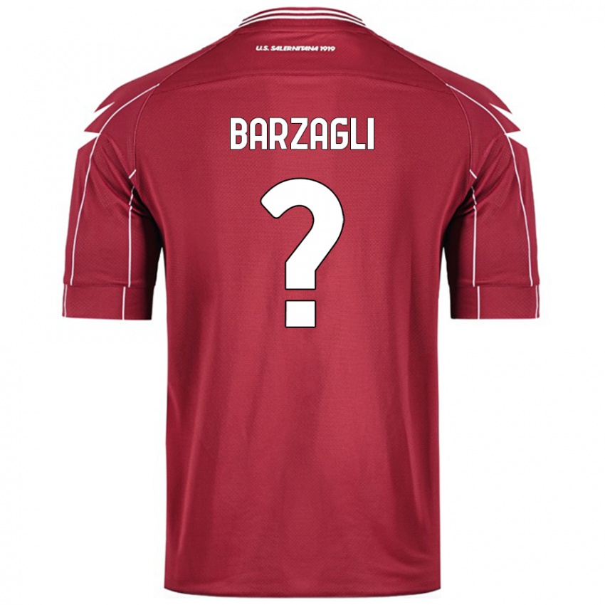 Dzieci Gabriele Barzagli #0 Burgundowy Domowa Koszulka 2024/25 Koszulki Klubowe