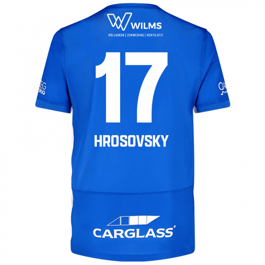 Dzieci Patrik Hrosovsky #17 Niebieski Domowa Koszulka 2024/25 Koszulki Klubowe