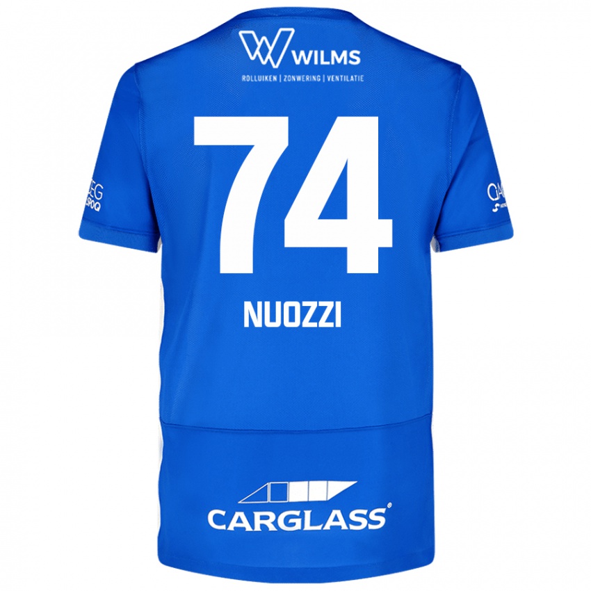 Dzieci Cédric Nuozzi #74 Niebieski Domowa Koszulka 2024/25 Koszulki Klubowe