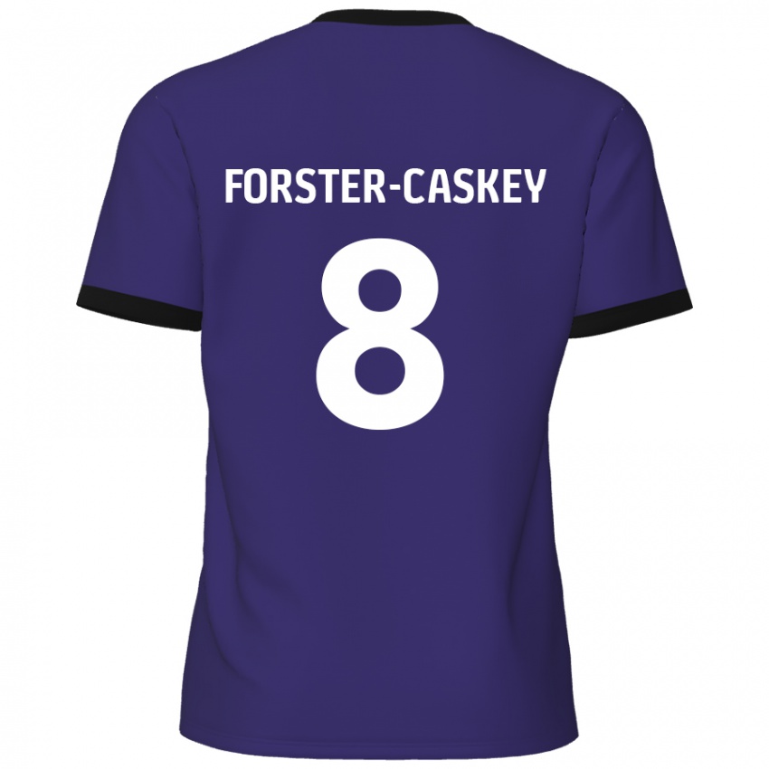 Dzieci Jake Forster-Caskey #8 Fioletowy Wyjazdowa Koszulka 2024/25 Koszulki Klubowe