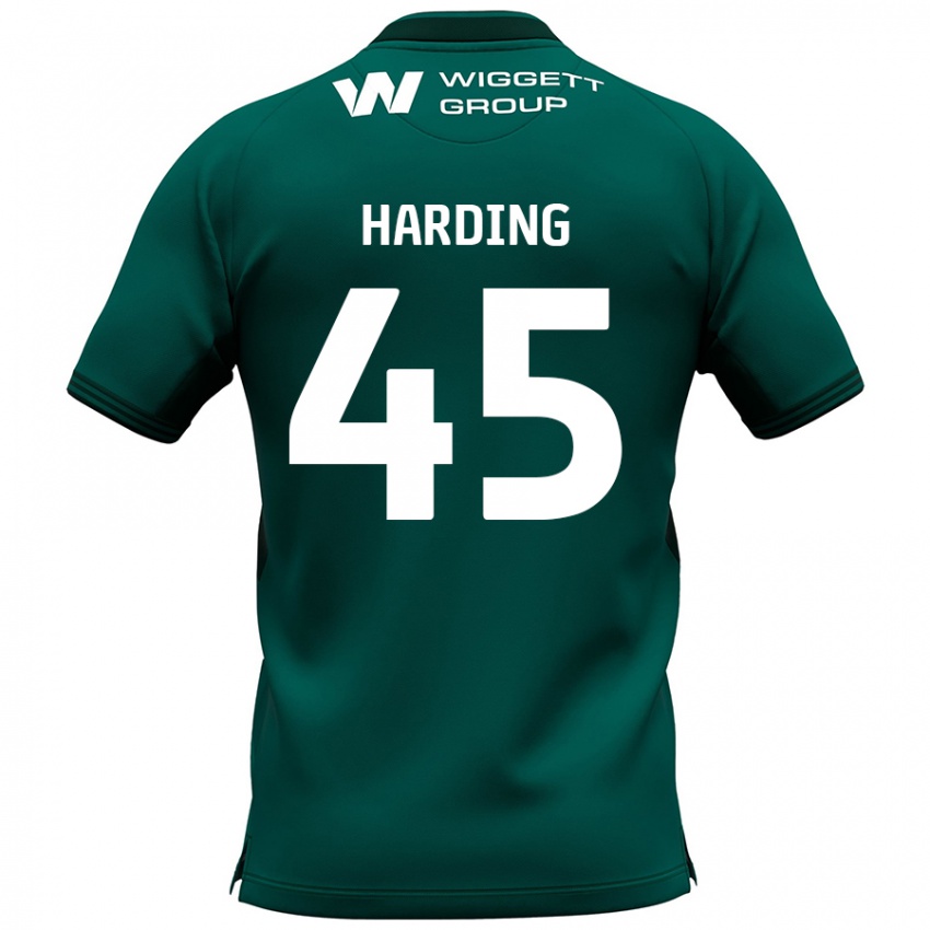 Dzieci Wes Harding #45 Zielony Wyjazdowa Koszulka 2024/25 Koszulki Klubowe