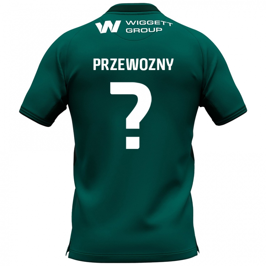 Dzieci Jakub Przewozny #0 Zielony Wyjazdowa Koszulka 2024/25 Koszulki Klubowe